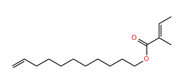 10-Undecenyl (E)-2-methyl-2-butenoate